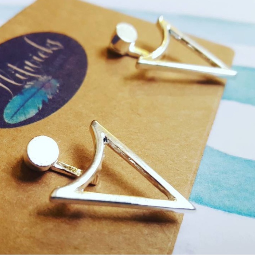 Silver Geometric Earrings